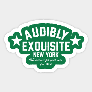 Audibly Exquisite - Knockout Sticker